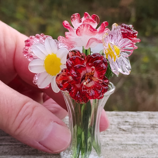 Birth Flower Month Miniature Glass Collection