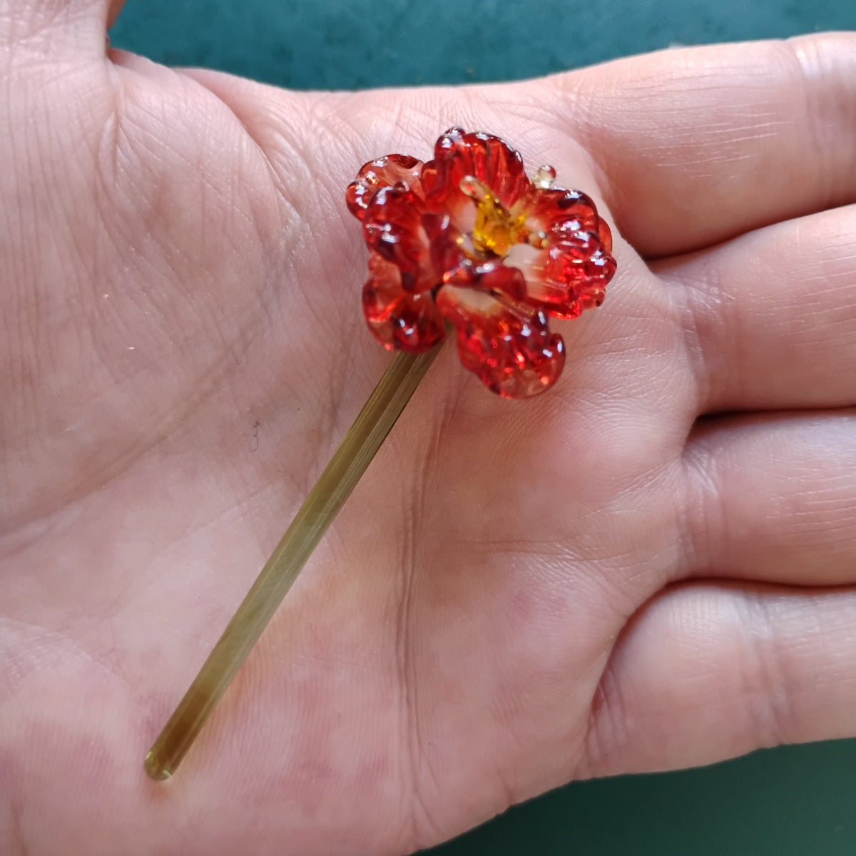 Custom Miniature Glass Flower Arrangement – Choose Flowers, Vase & Filler